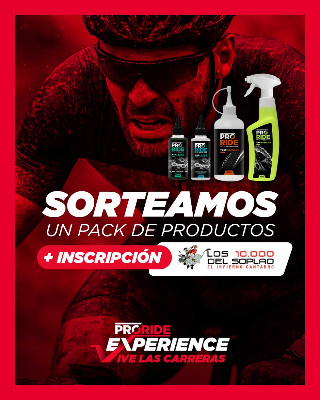 Sorteo de productos PRORIDE